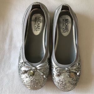 MICHAEL Michael Kors Girls Silver Glitter Sparkle